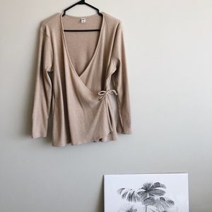 Old Navy: Beige Corduroy blouse